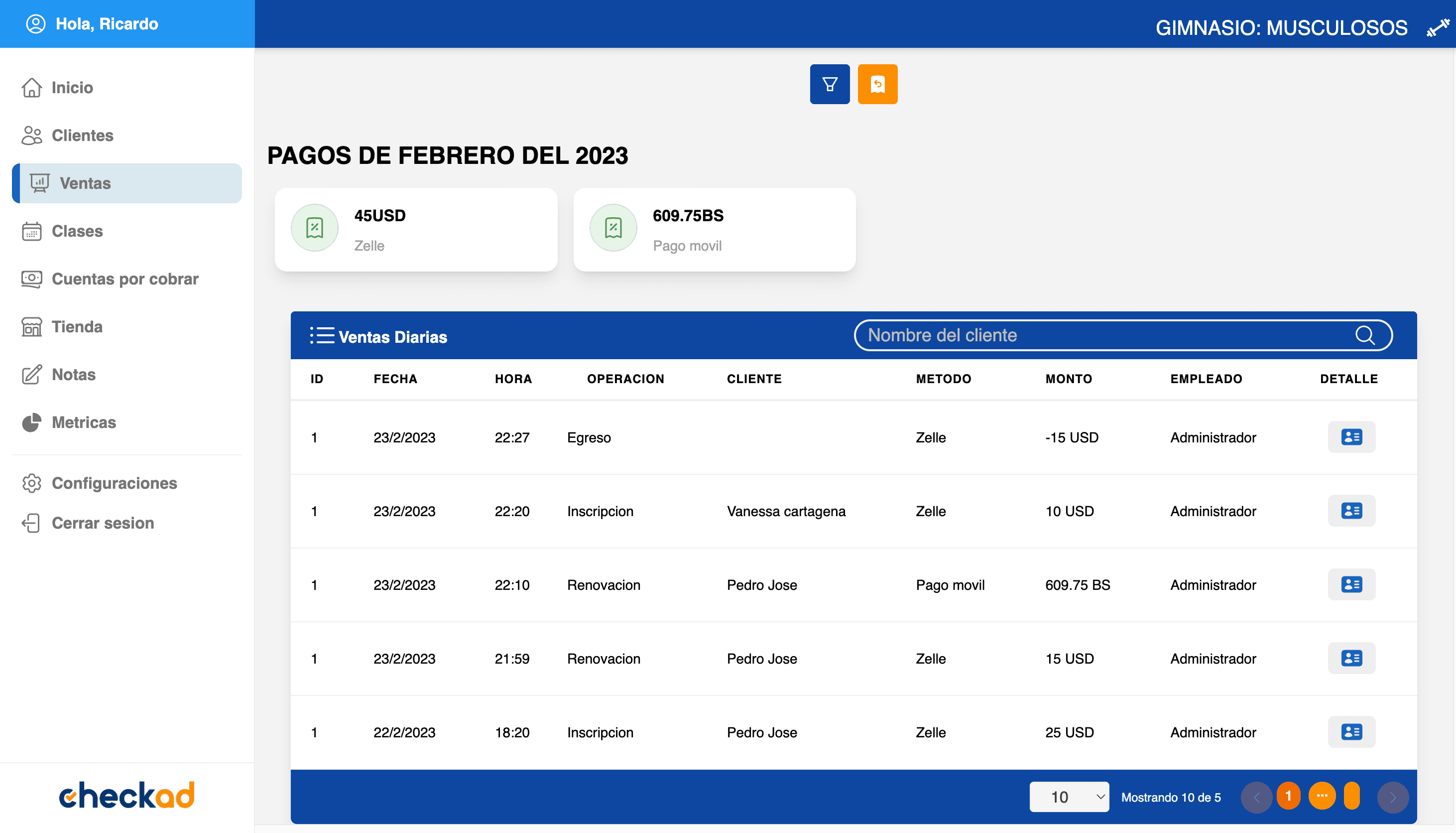 Manage your gym with us